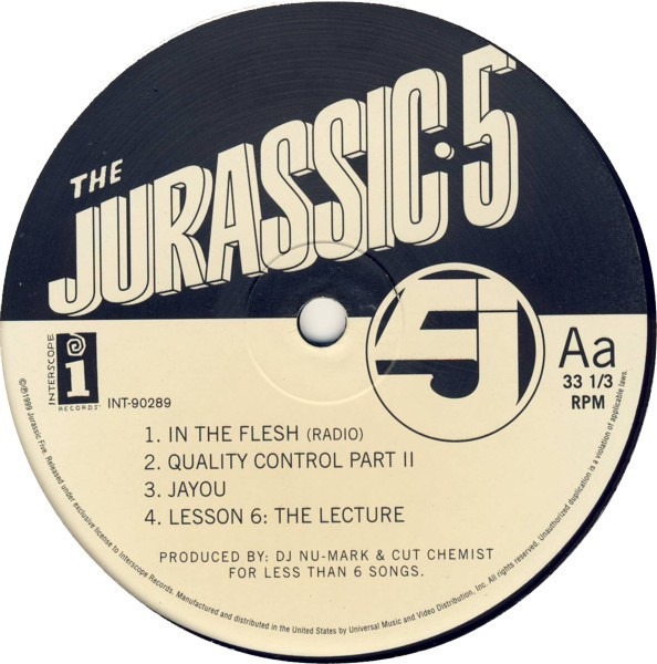 Jurassic 5 -~Jurassic 5 EP (1999 EX/EX)